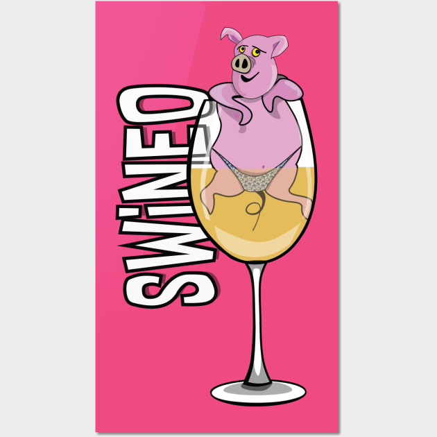 SWINEO in a Glass Wall Art by ByersArtLab